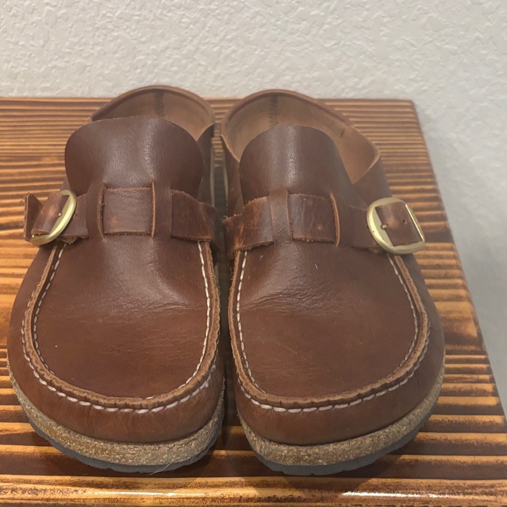 Birkenstock Brown Leather Buckley Loafers 39
